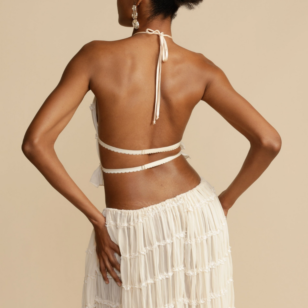 Marta | Completo con top a spalline e gonna