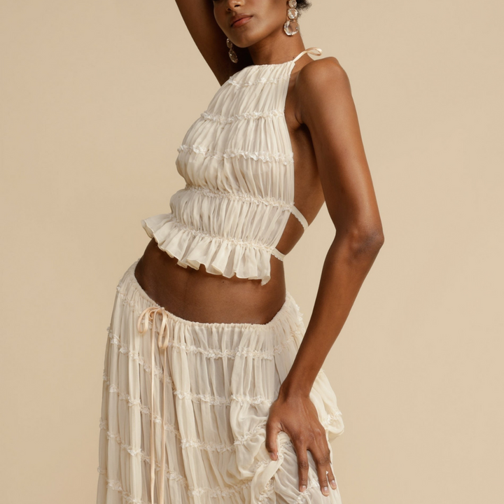 Marta | Completo con top a spalline e gonna
