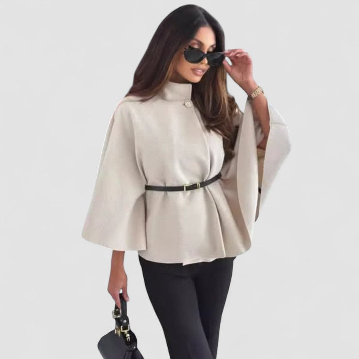 Celeste | Mantella con cintura