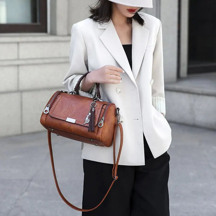 Rosa | Borsa in pelle lavorata