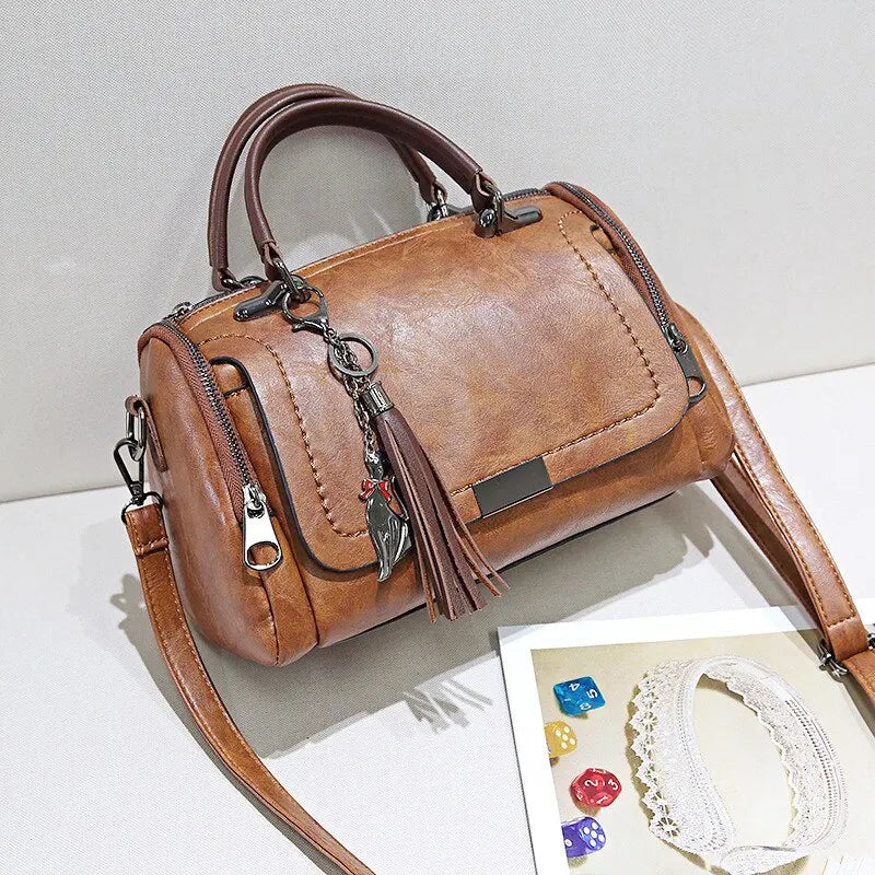 Rosa | Borsa in pelle lavorata