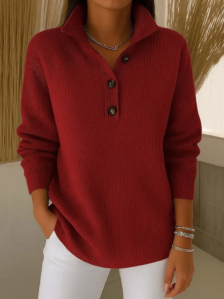 Monica | Maglione Polo con Scollo a V