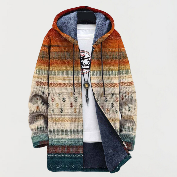 Francesca | Cappotto autunnale a righe
