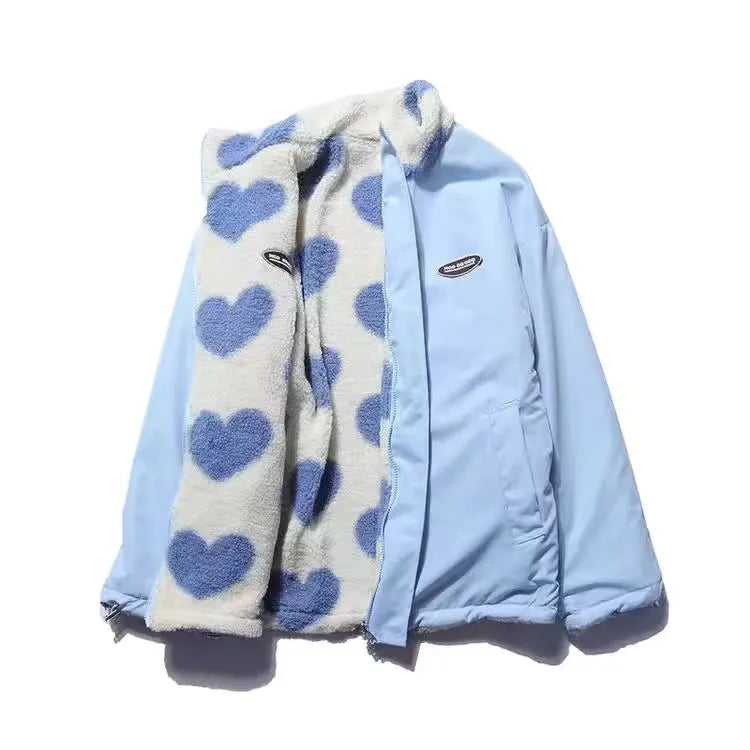 Susanna | Cappotto reversibile con motivo a cuori