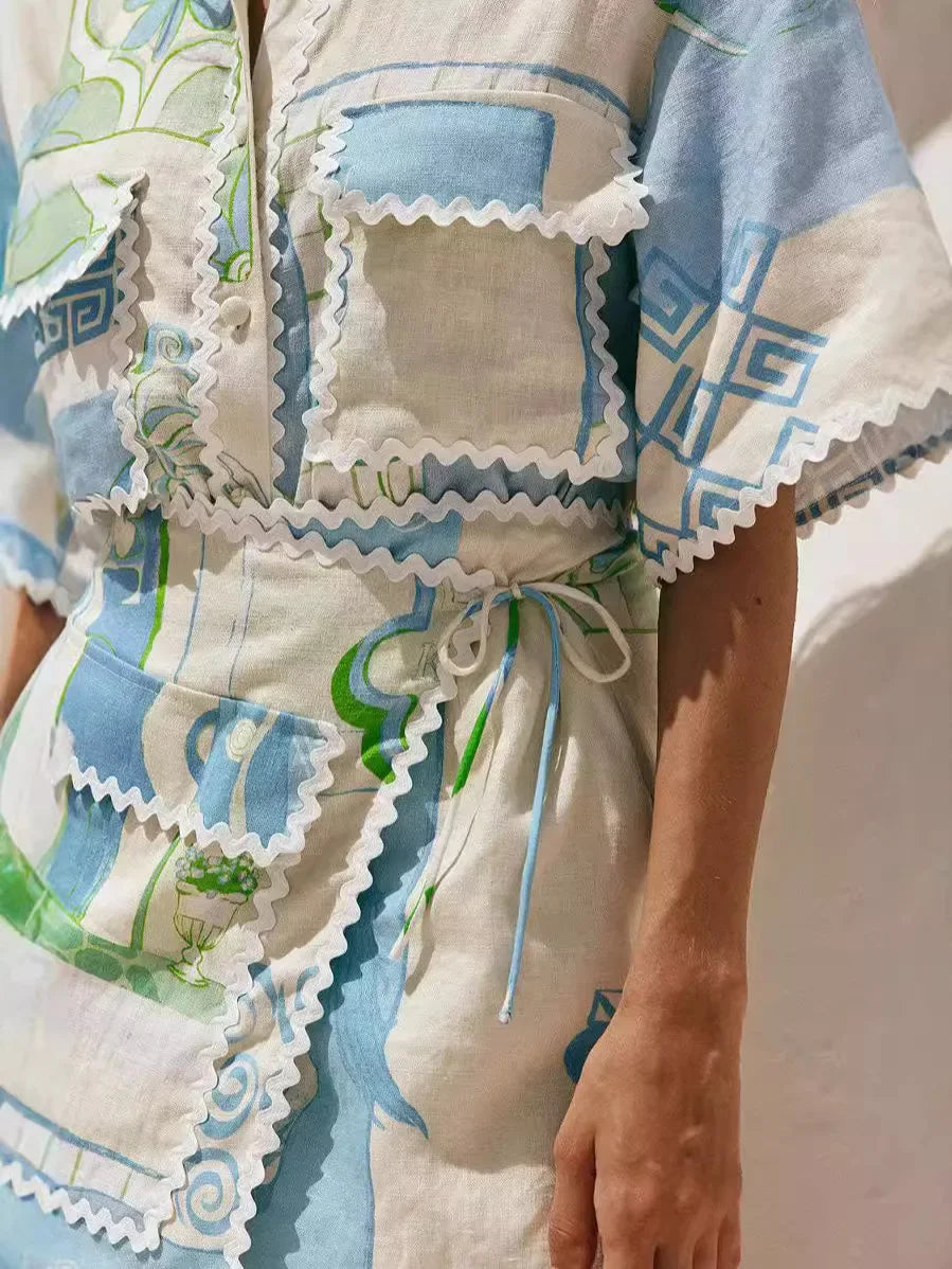 Paola | Completo chic patchwork