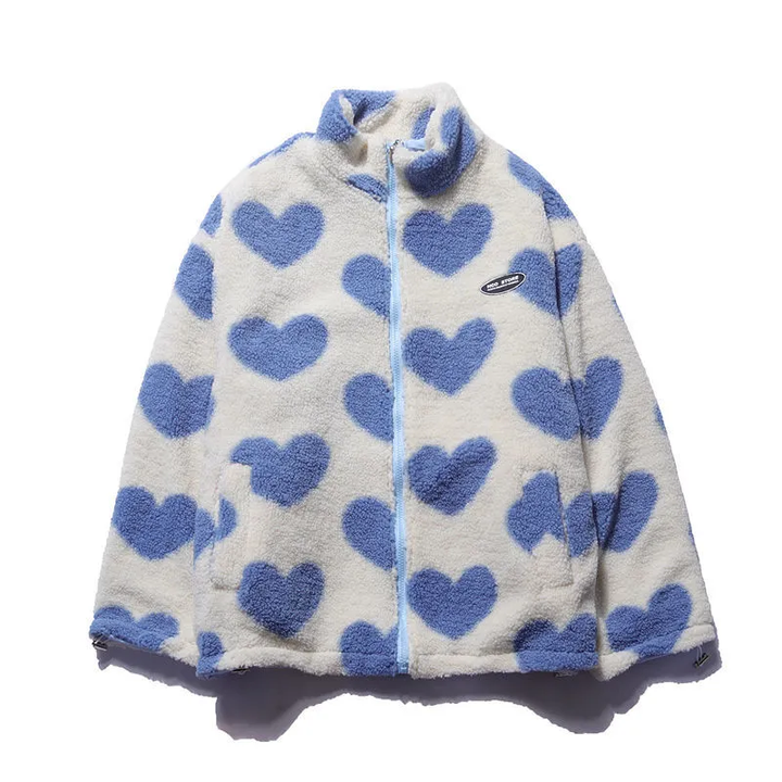 Susanna | Cappotto reversibile con motivo a cuori