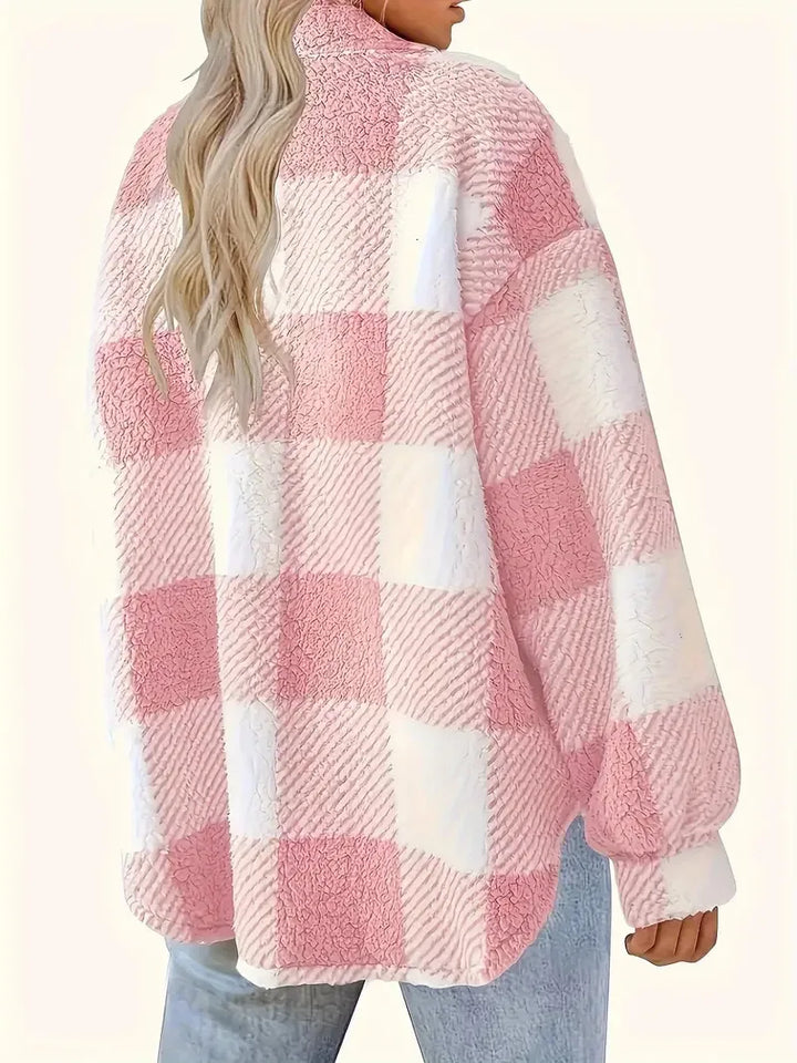 Frida | Giacca elegante in pile a righe