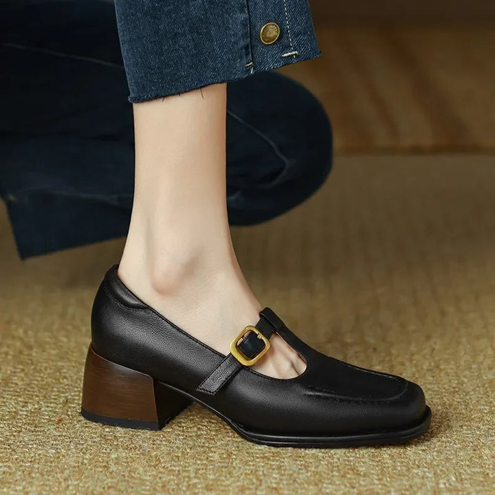 Emilia | Scarpe in stile vintage con cinturino a T