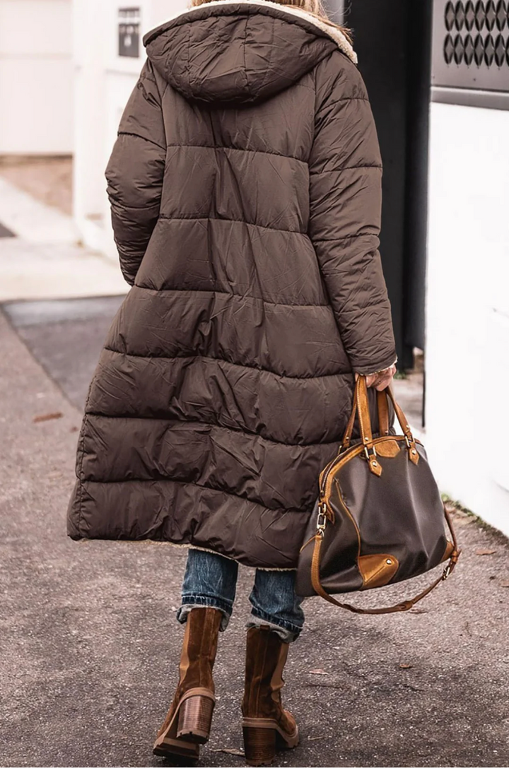 Sandra | Calda mantella reversibile