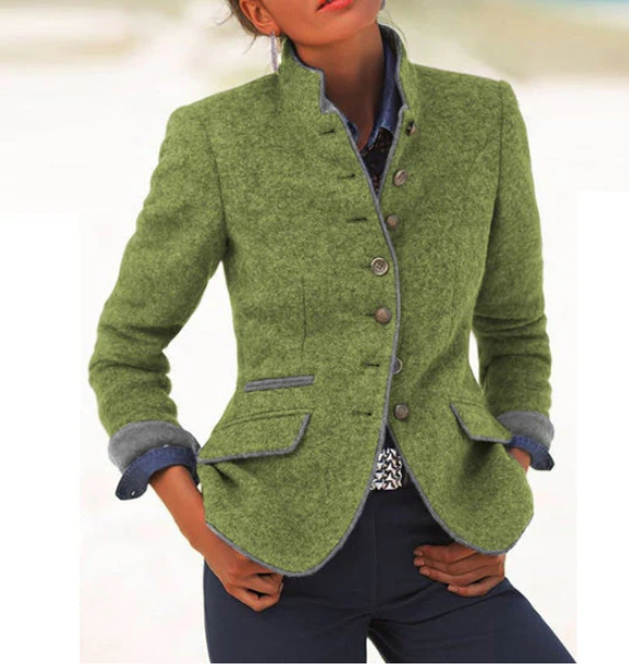 Adelina | Cardigan in maglia con collo alto