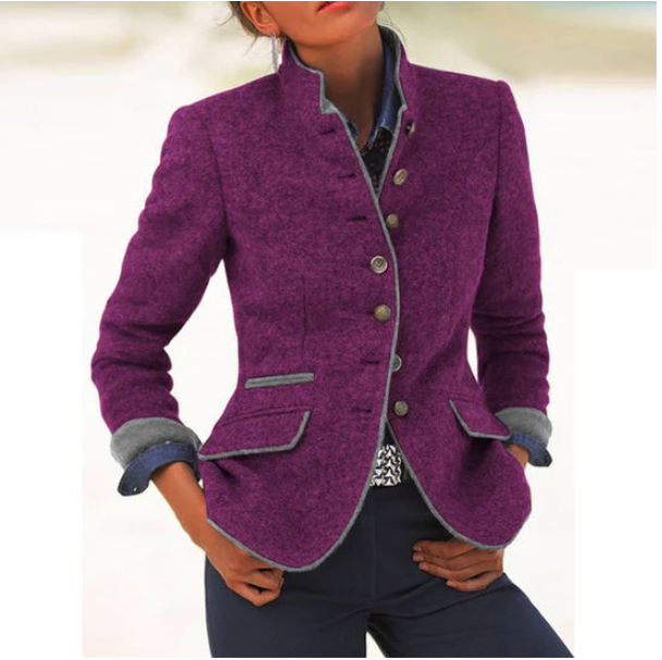 Adelina | Cardigan in maglia con collo alto