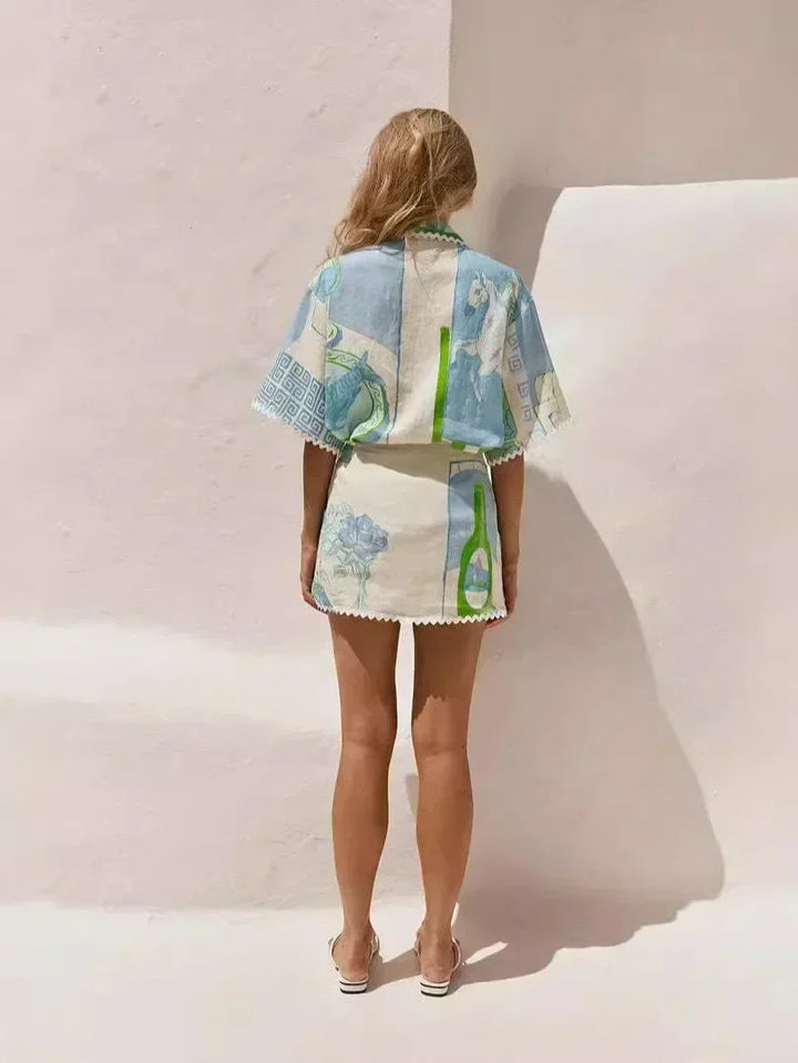 Paola | Completo chic patchwork