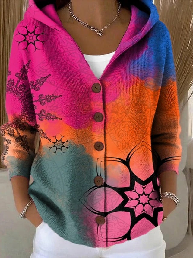 Viviana | Cardigan Fantasia con Cappuccio