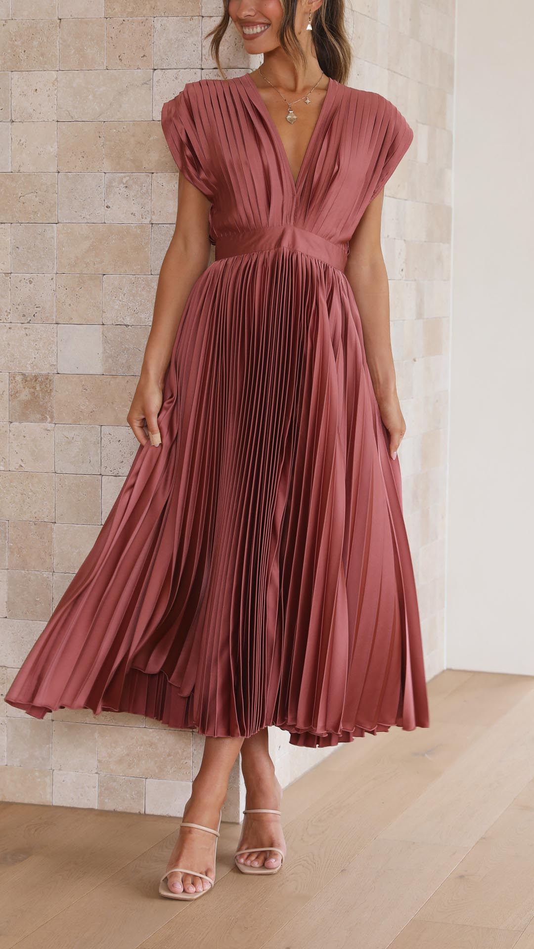 Giovanna | Abito plissé elegante