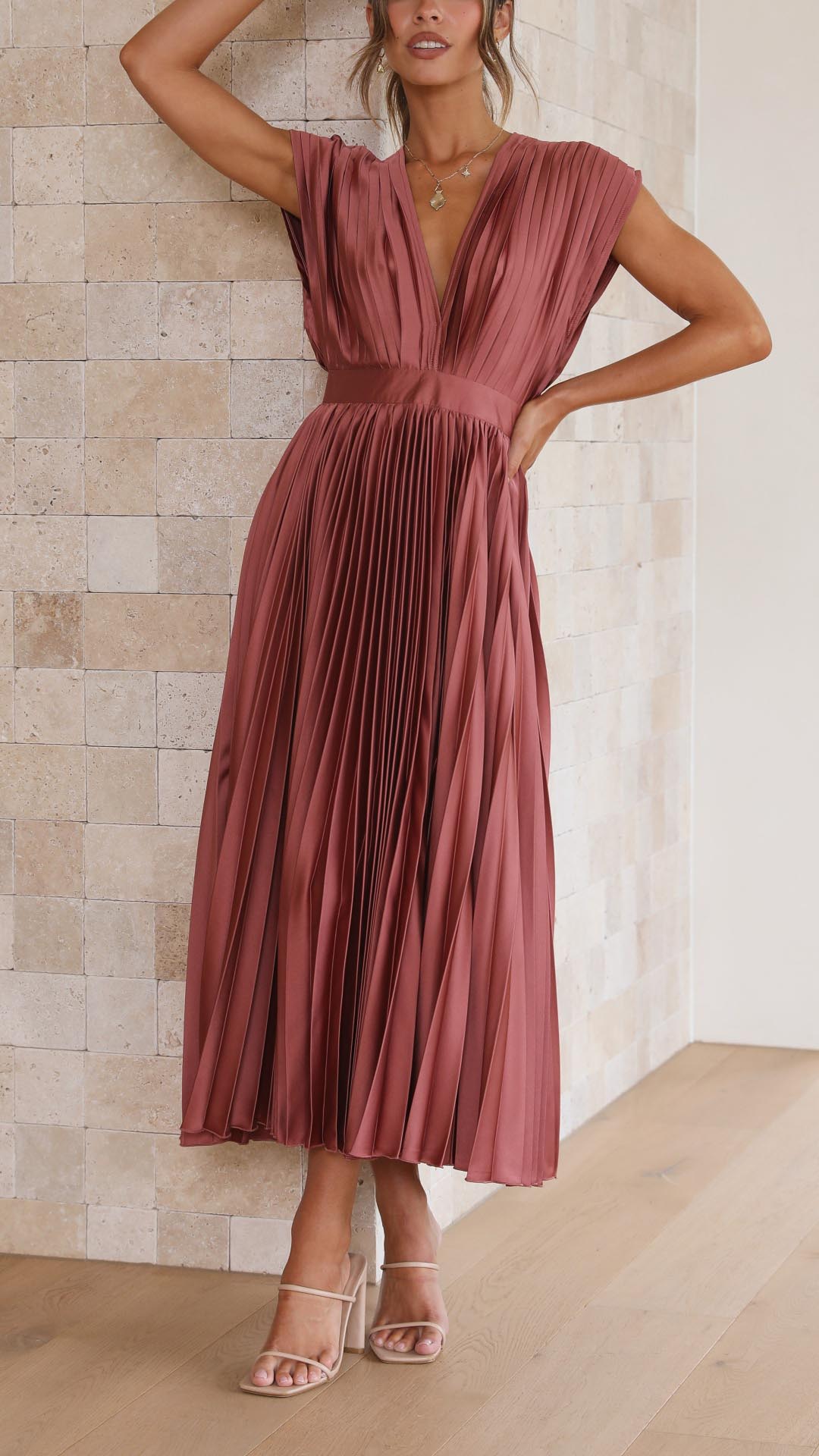 Giovanna | Abito plissé elegante
