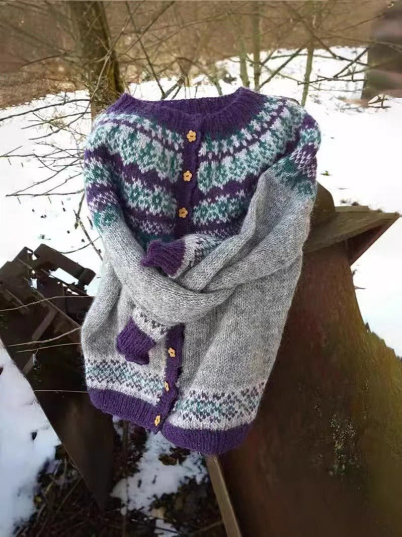 Dorotea | Cardigan vintage in stile islandese
