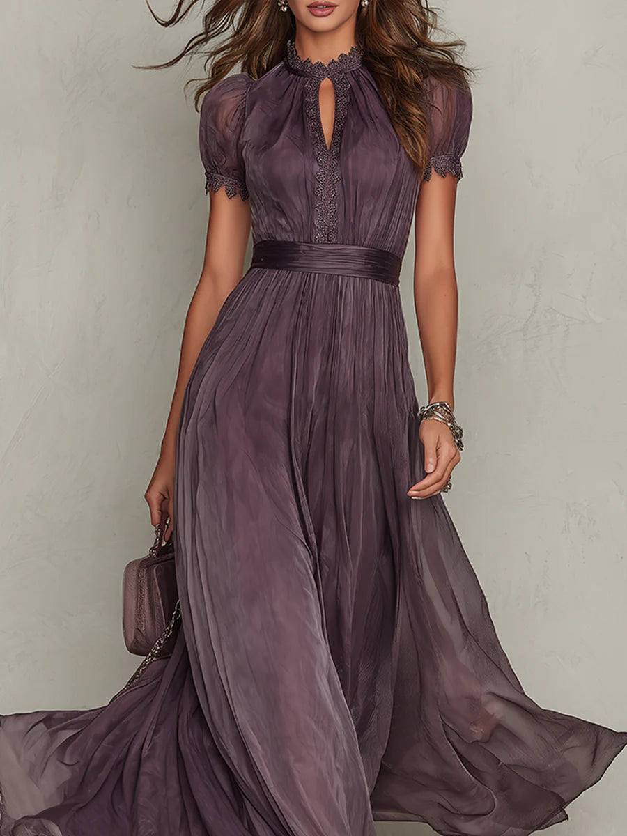 Mia | Abito lungo elegante vintage in chiffon