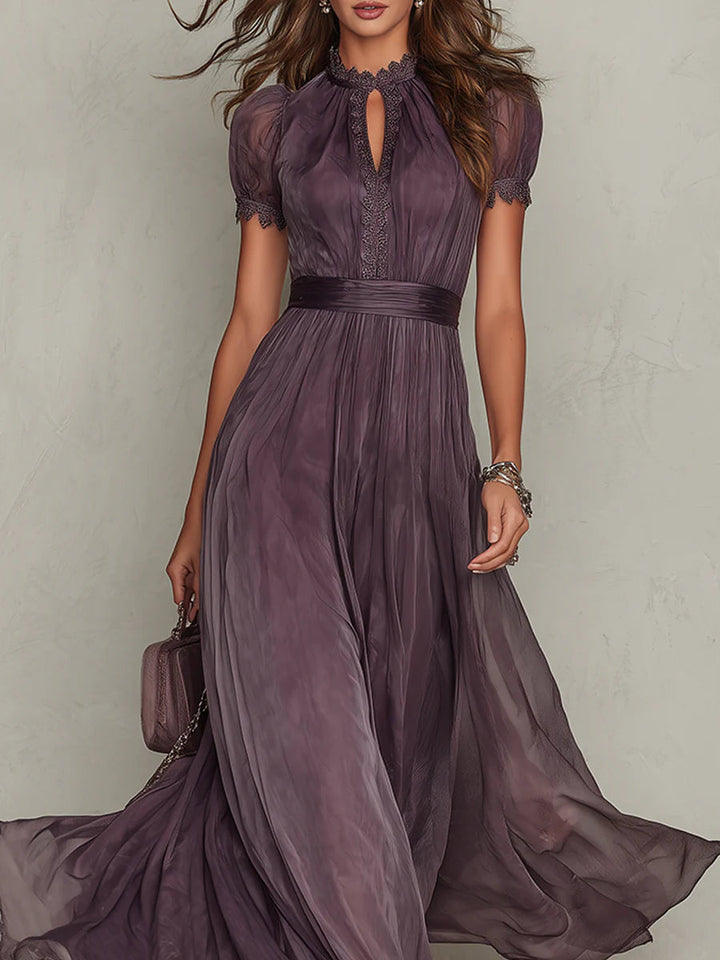 Mia | Abito lungo elegante vintage in chiffon