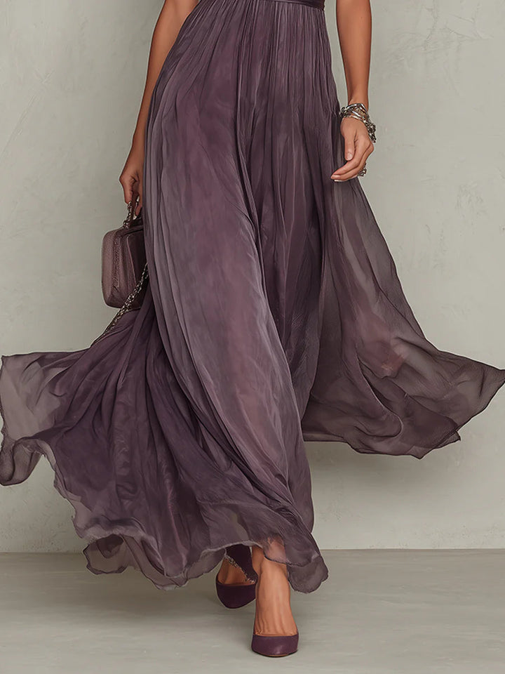 Mia | Abito lungo elegante vintage in chiffon