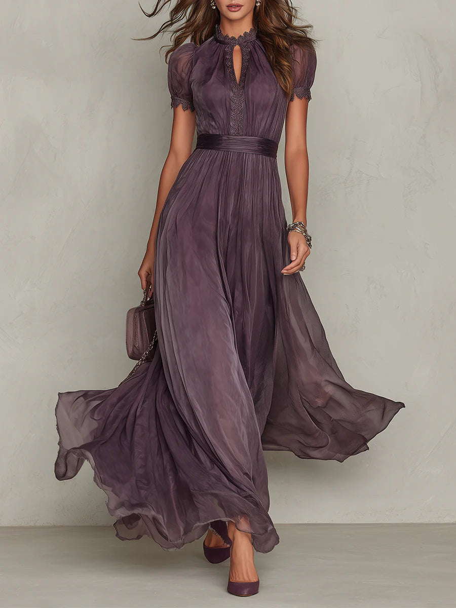 Mia | Abito lungo elegante vintage in chiffon