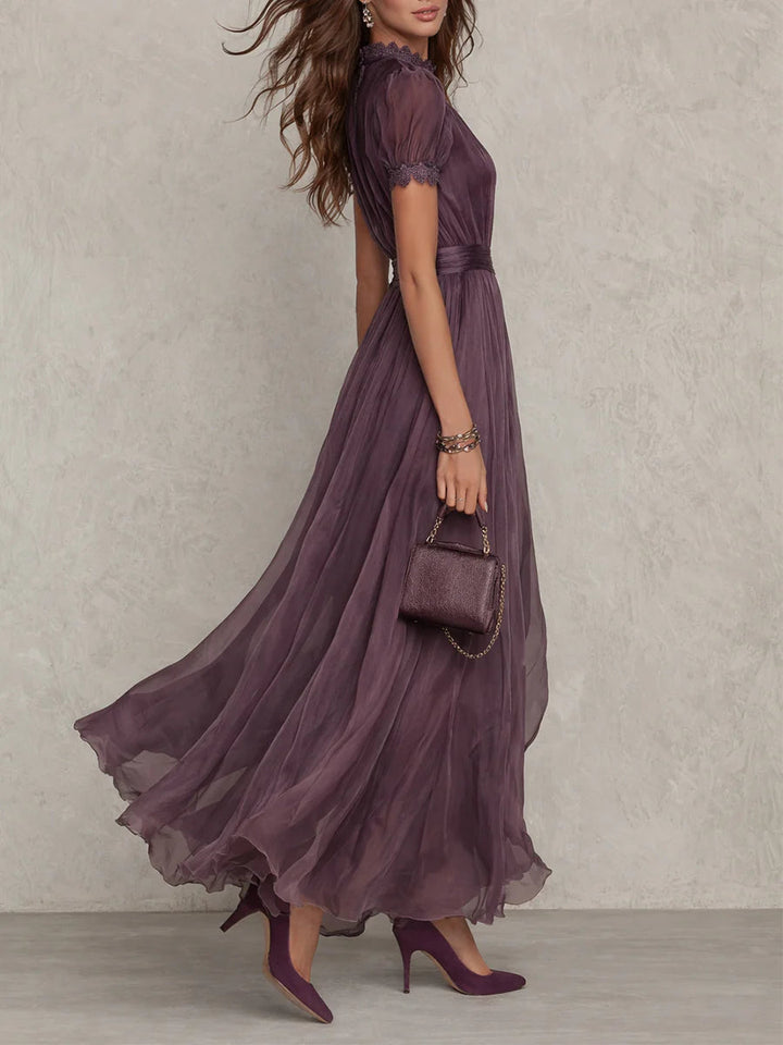 Mia | Abito lungo elegante vintage in chiffon