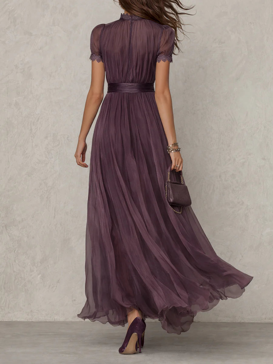 Mia | Abito lungo elegante vintage in chiffon