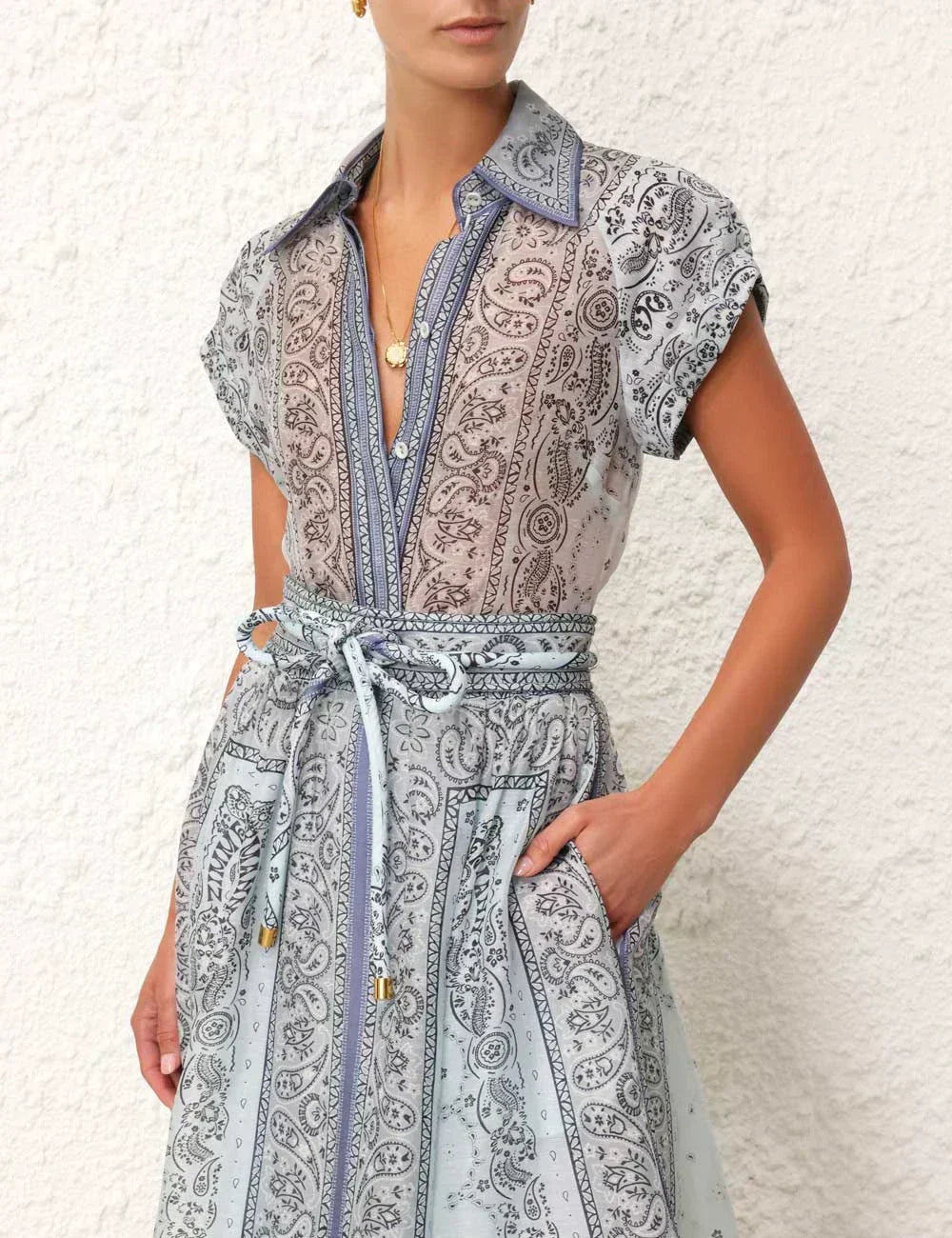 Maddalena | Completo boho stampato in due pezzi