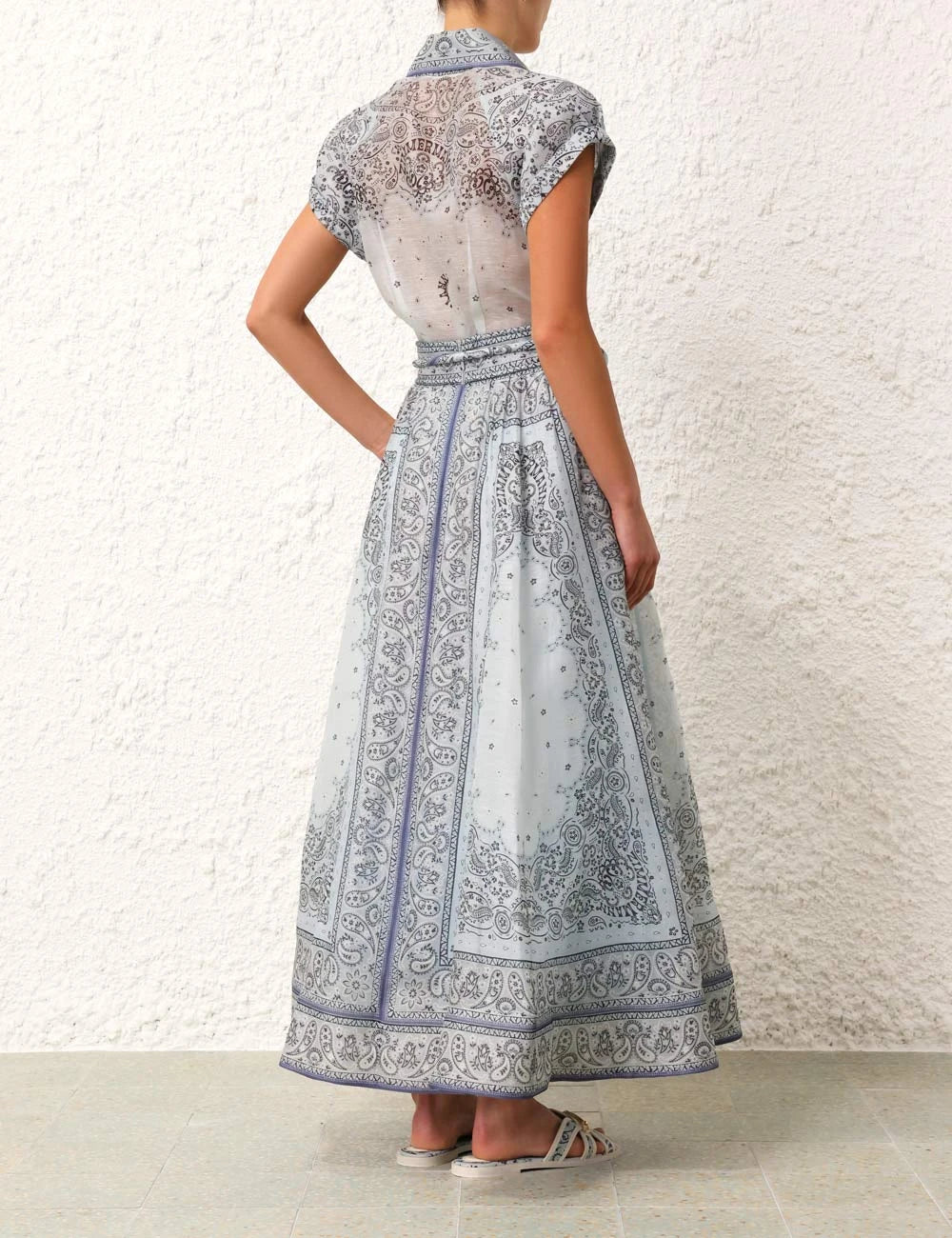 Maddalena | Completo boho stampato in due pezzi
