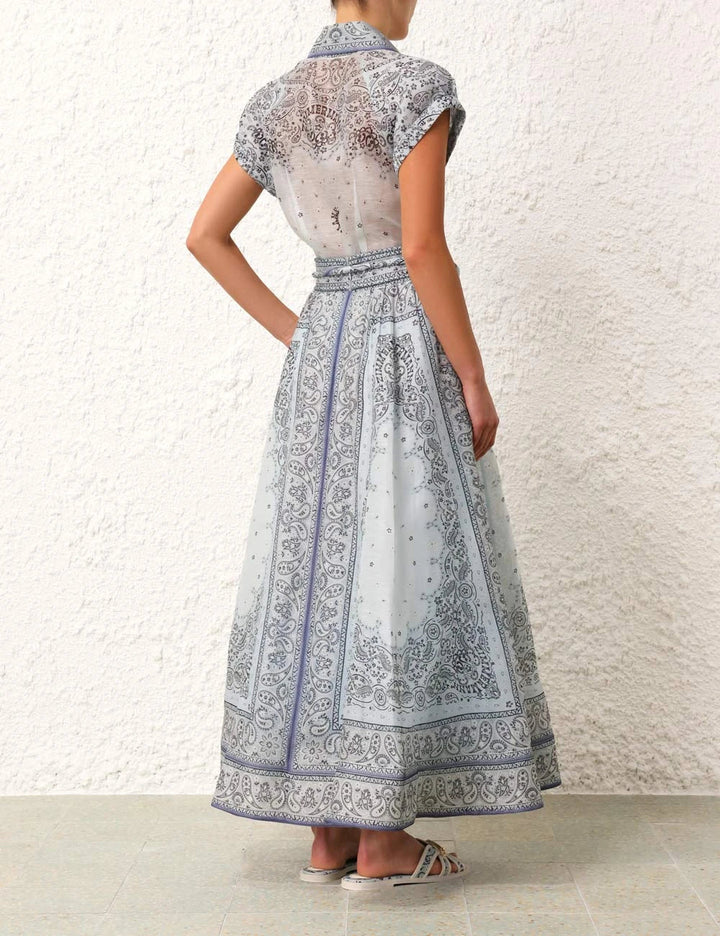 Maddalena | Completo boho stampato in due pezzi