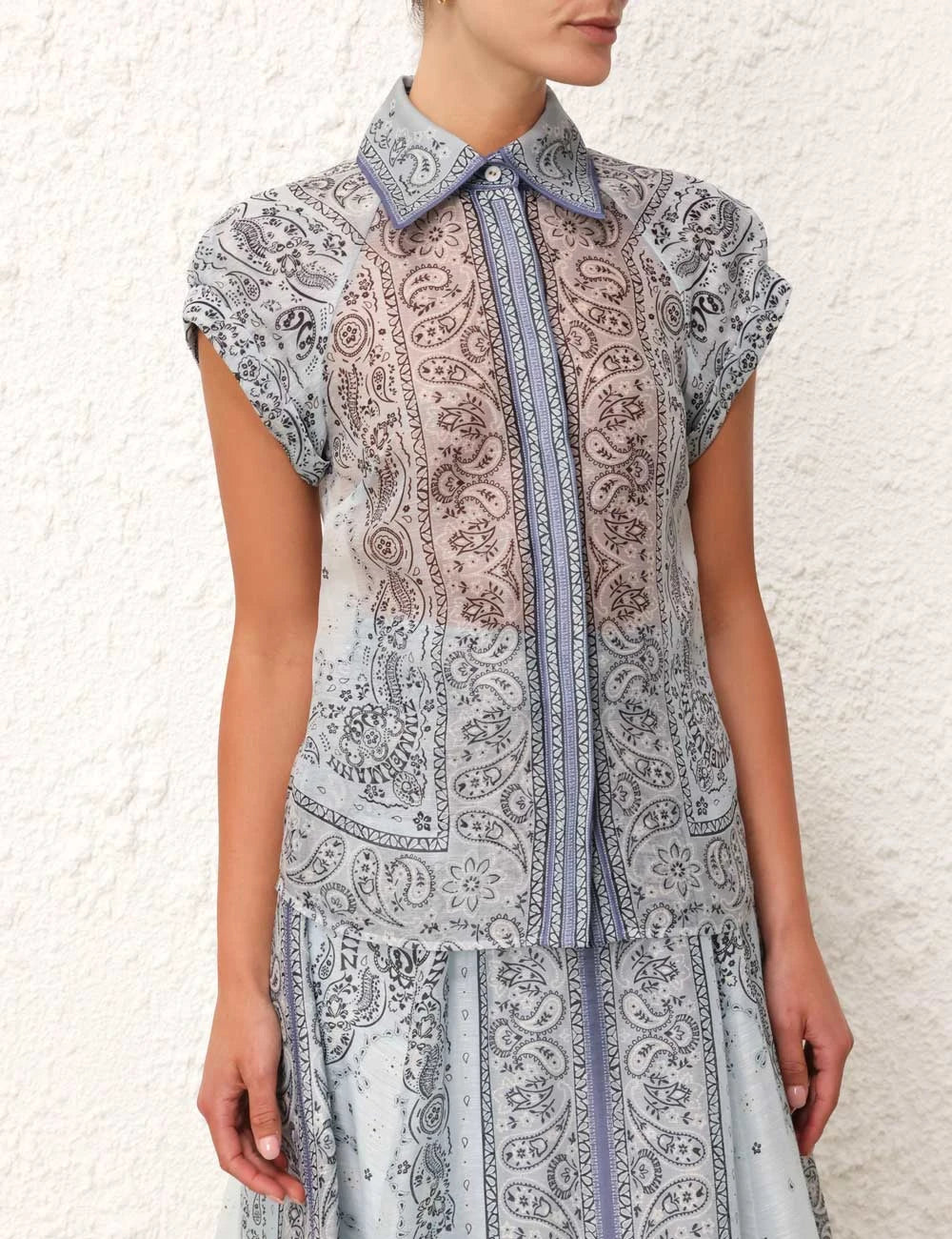 Maddalena | Completo boho stampato in due pezzi