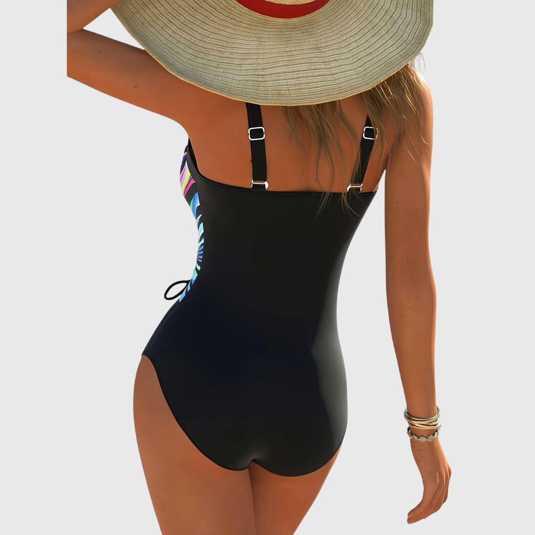 Luisa | Costume intero di tendenza molto elasticizzato con incrocio sul davanti