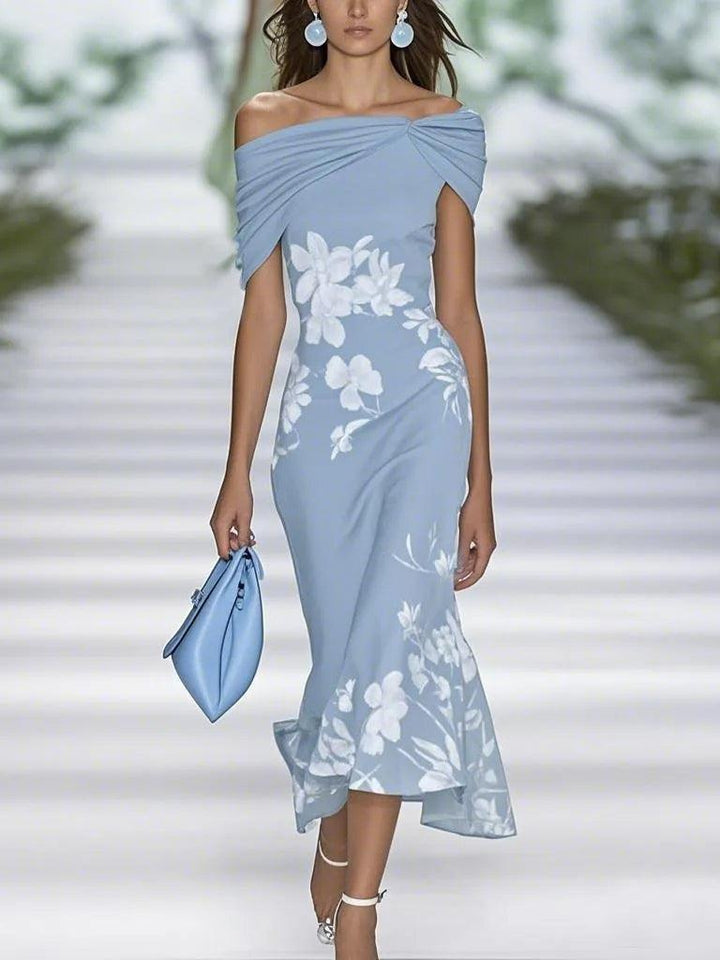 Emilia | Abito elegante con stampa floreale