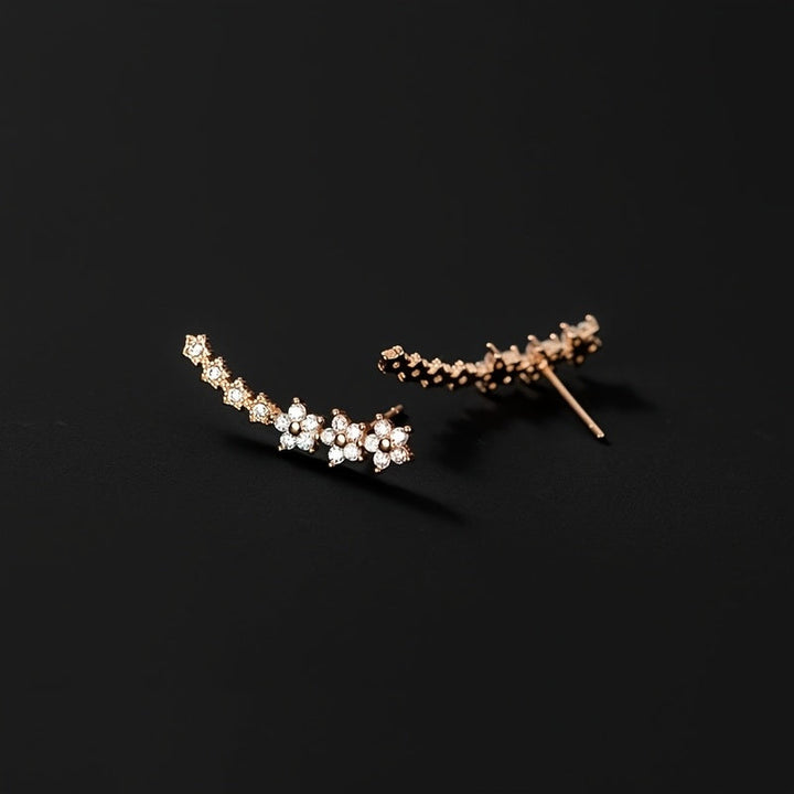 Gabriella | Orecchini floreali di lusso con strass