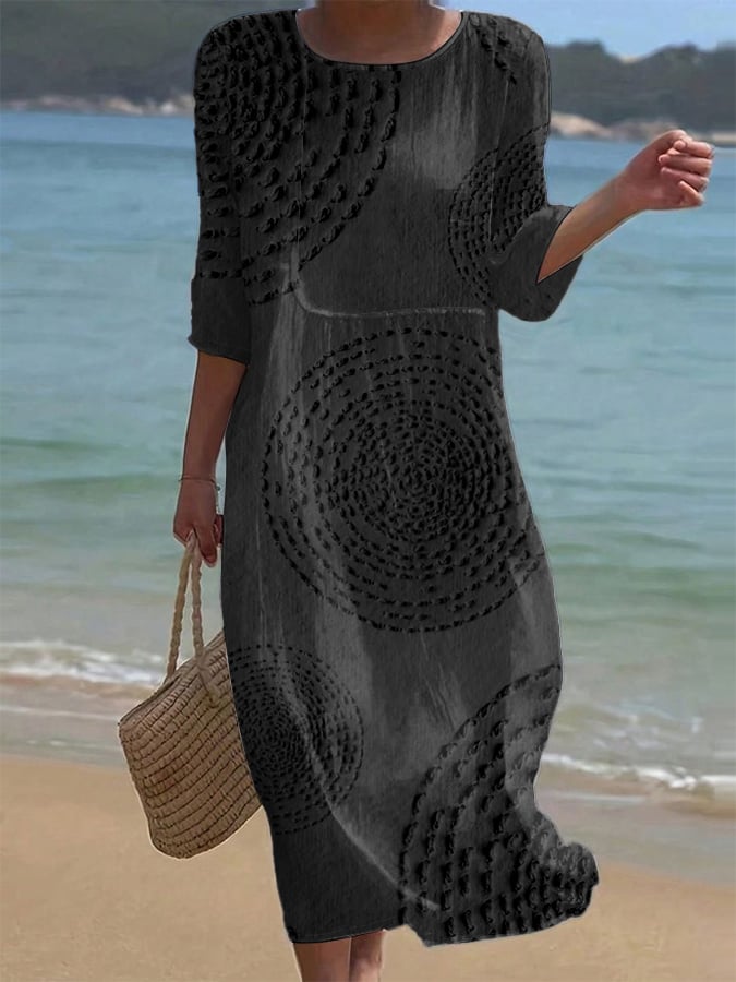 Teresa | Abito casual da donna ricamato