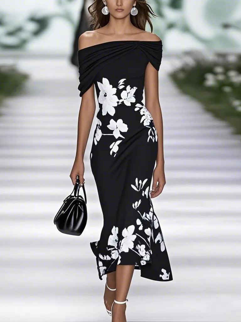 Emilia | Abito elegante con stampa floreale