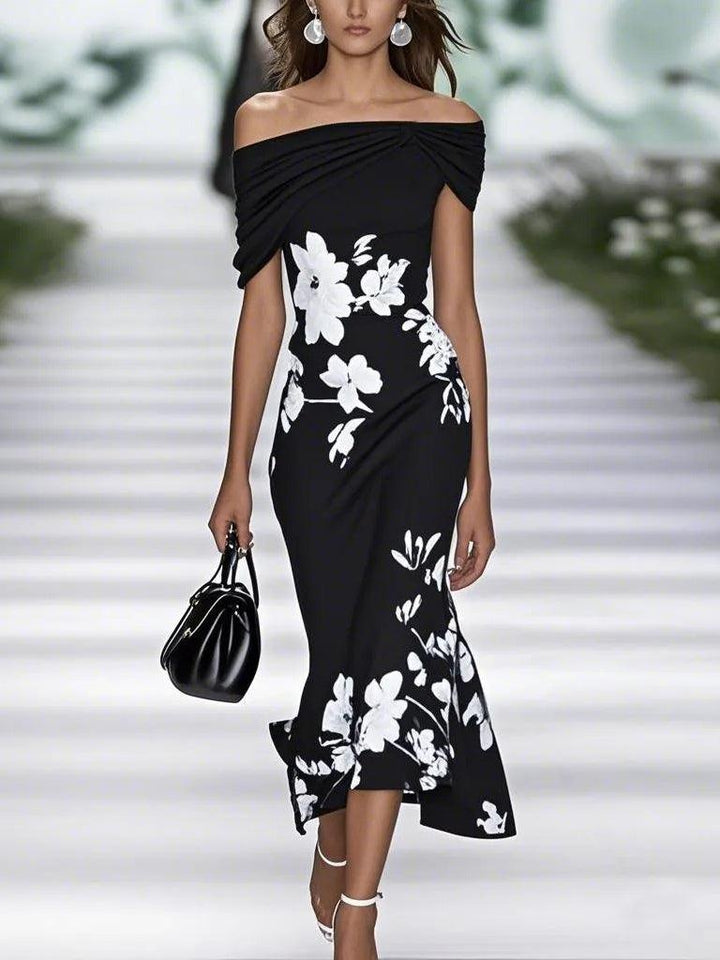 Emilia | Abito elegante con stampa floreale