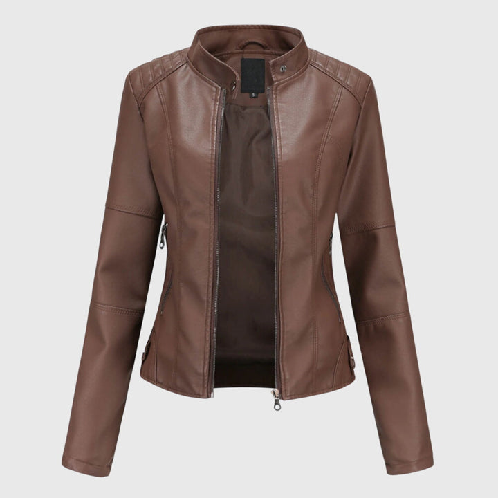 Elena | Giacca elegante in pelle da donna