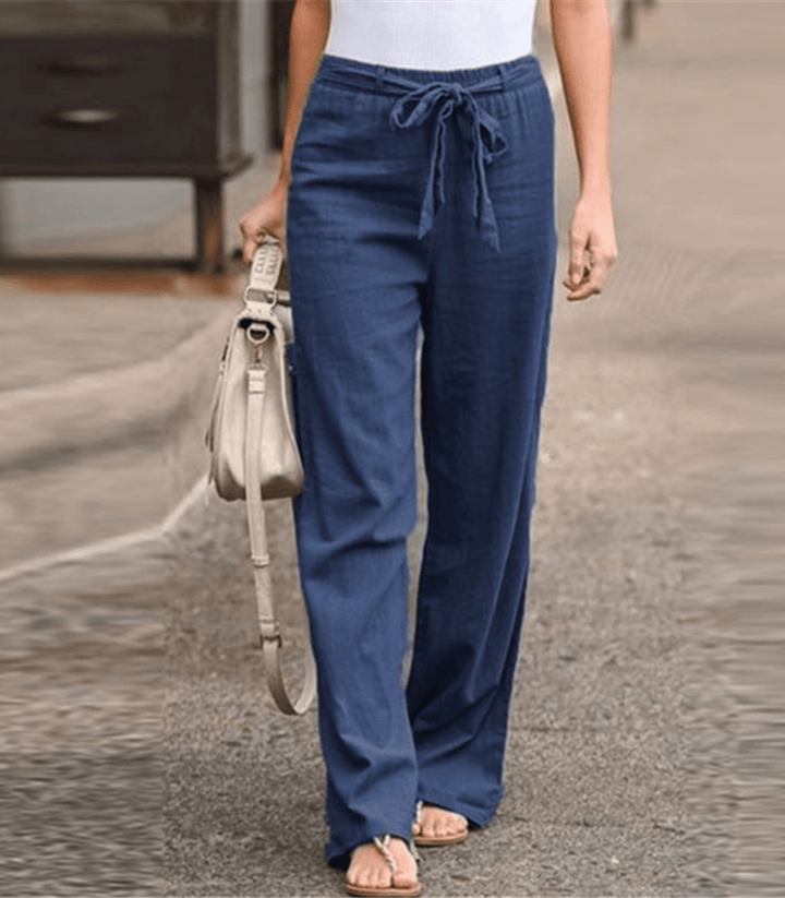 Ida | Pantaloni rilassati da donna con coulisse e vita elasticizzata
