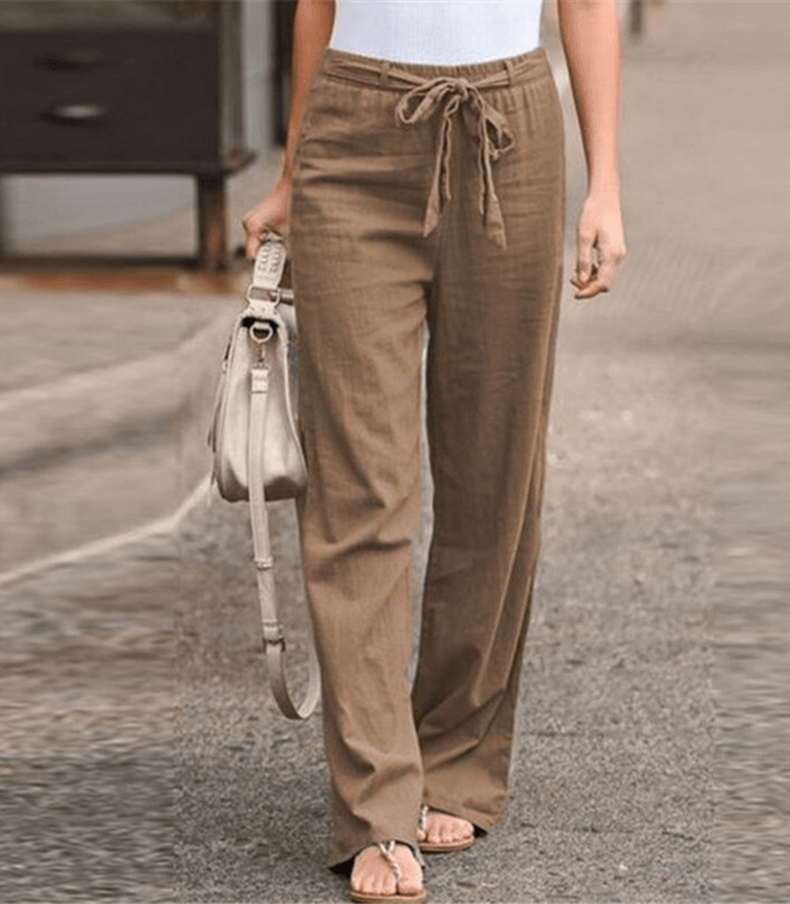 Ida | Pantaloni rilassati da donna con coulisse e vita elasticizzata