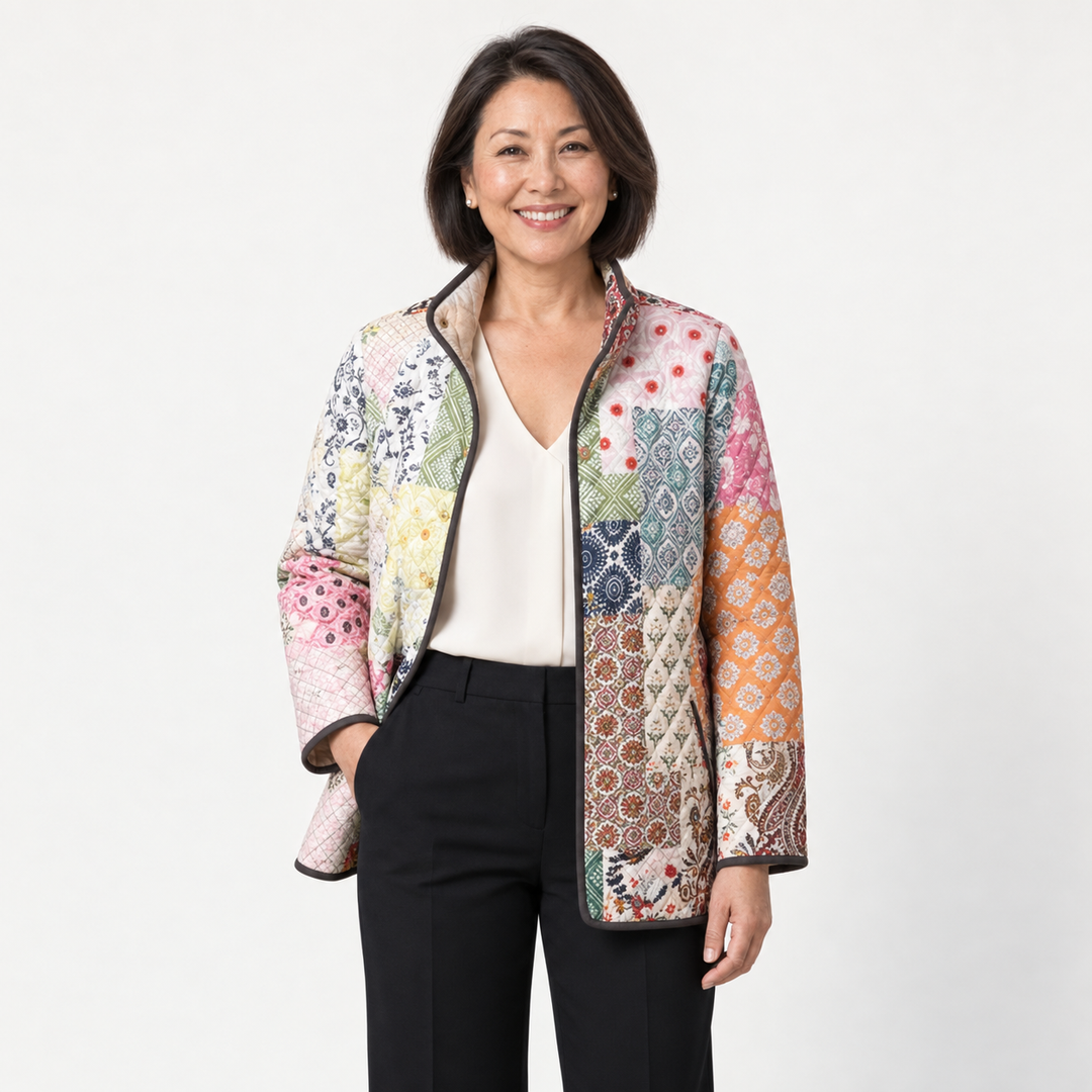 Matilde | Giacca trapuntata in stile boho patchwork