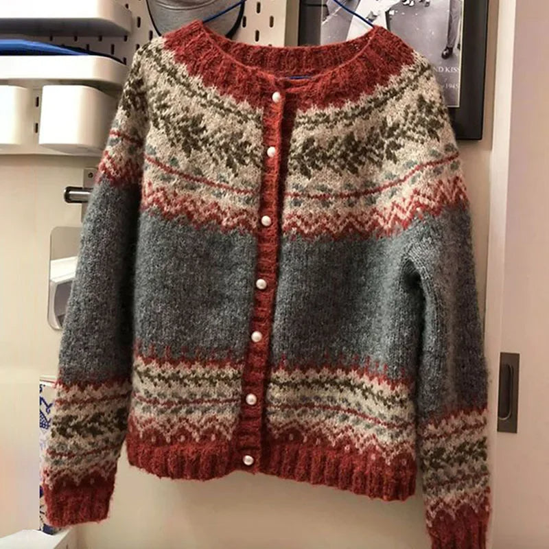 Claudia | Cardigan vintage in stile islandese