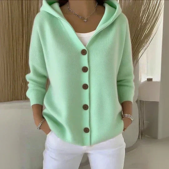 Anna | Cardigan con cappuccio