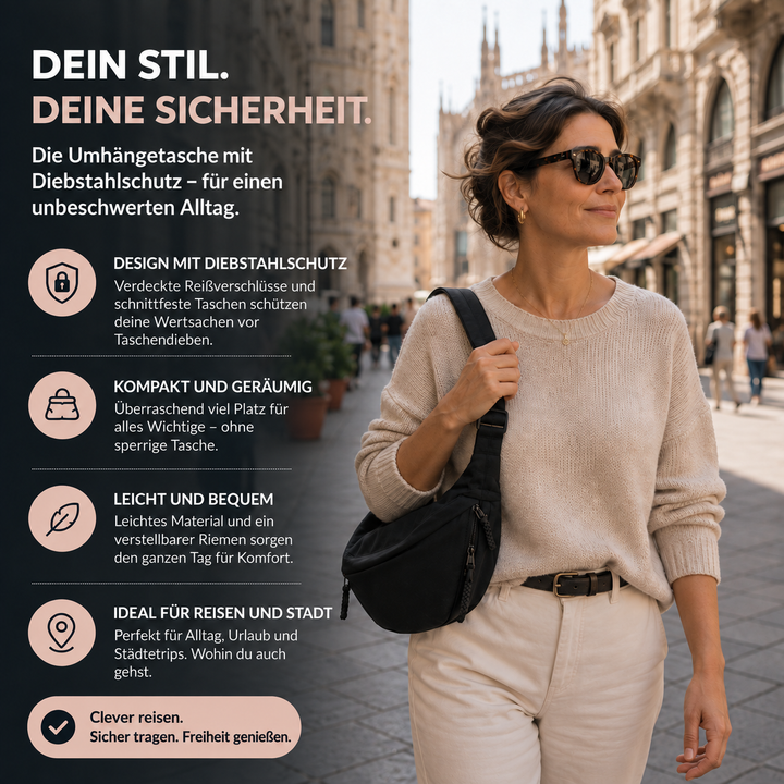 Elena | Borsa a spalla nera