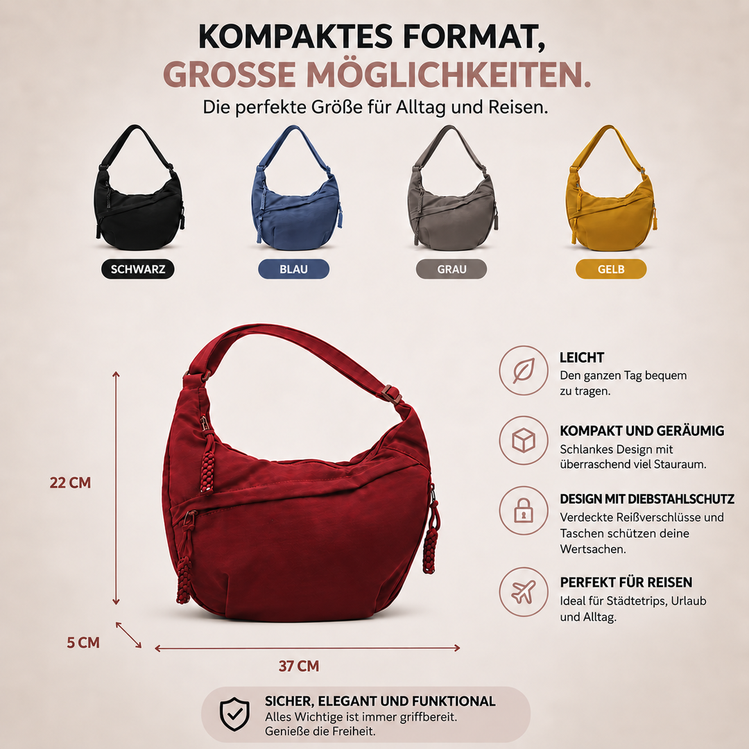 Elena | Borsa a spalla nera