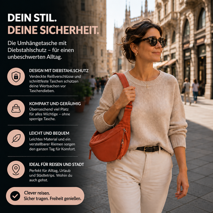 Clara | Borsa a spalla arancione