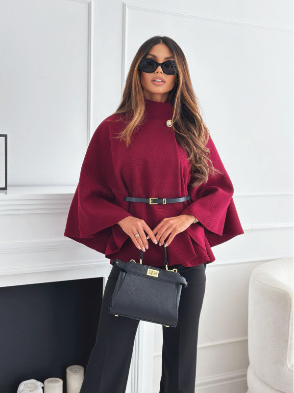 Celeste | Mantella con cintura