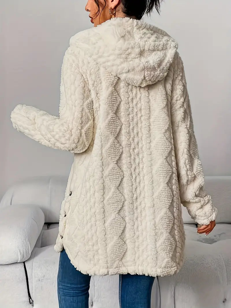 Allegra | Morbida giacca con cappuccio