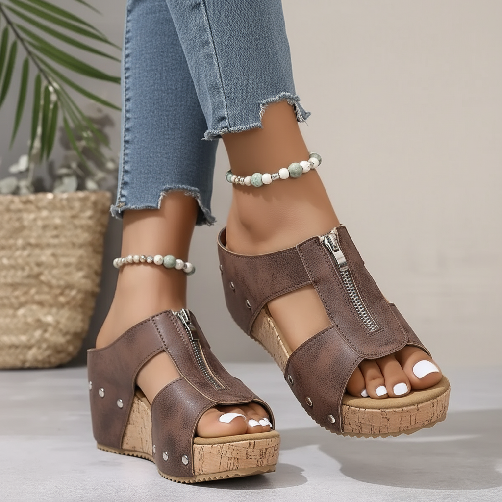 Anna Dorotea | Sandali di tendenza con zeppa