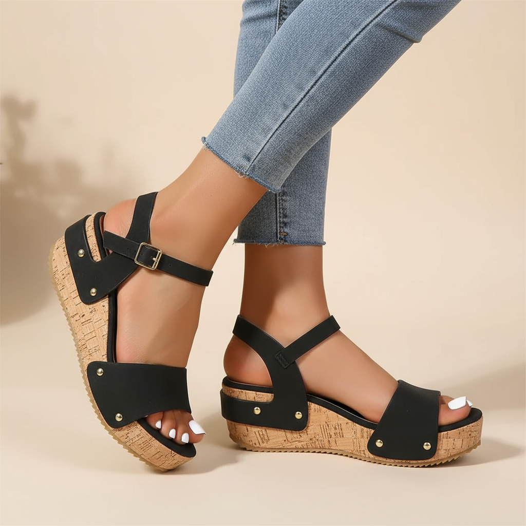 Eva Federica | Sandali eleganti con zeppa