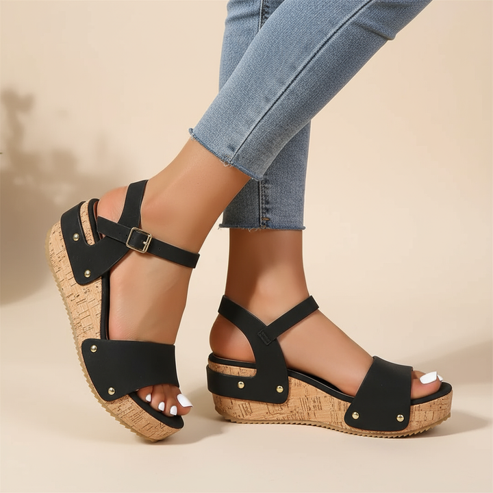Eva Federica | Sandali eleganti con zeppa